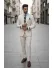 Costum barbati slim fit, bej, 3 piese, 13346 49